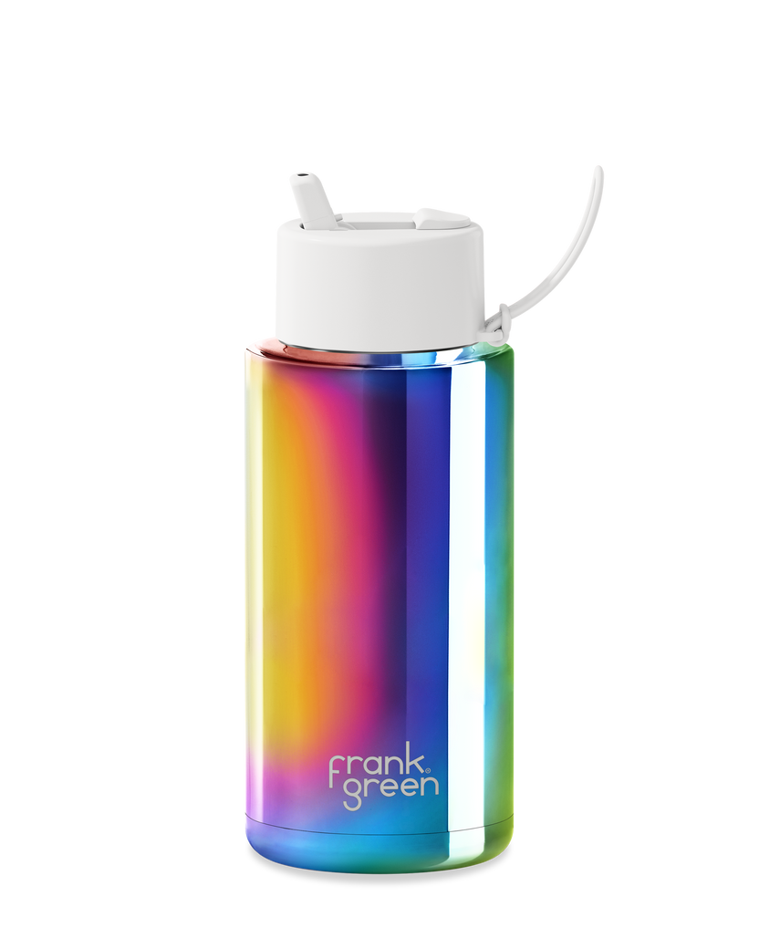 frank green Chrome Ceramic Reusable Bottles 34 OZ