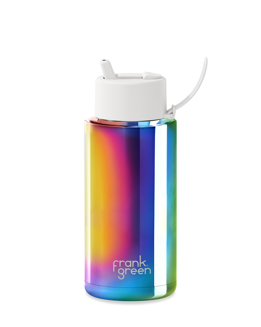 frank green Chrome Ceramic Reusable Bottles 34 OZ